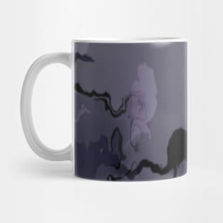 Gray Watercolor Abstract Calm Iris Mug